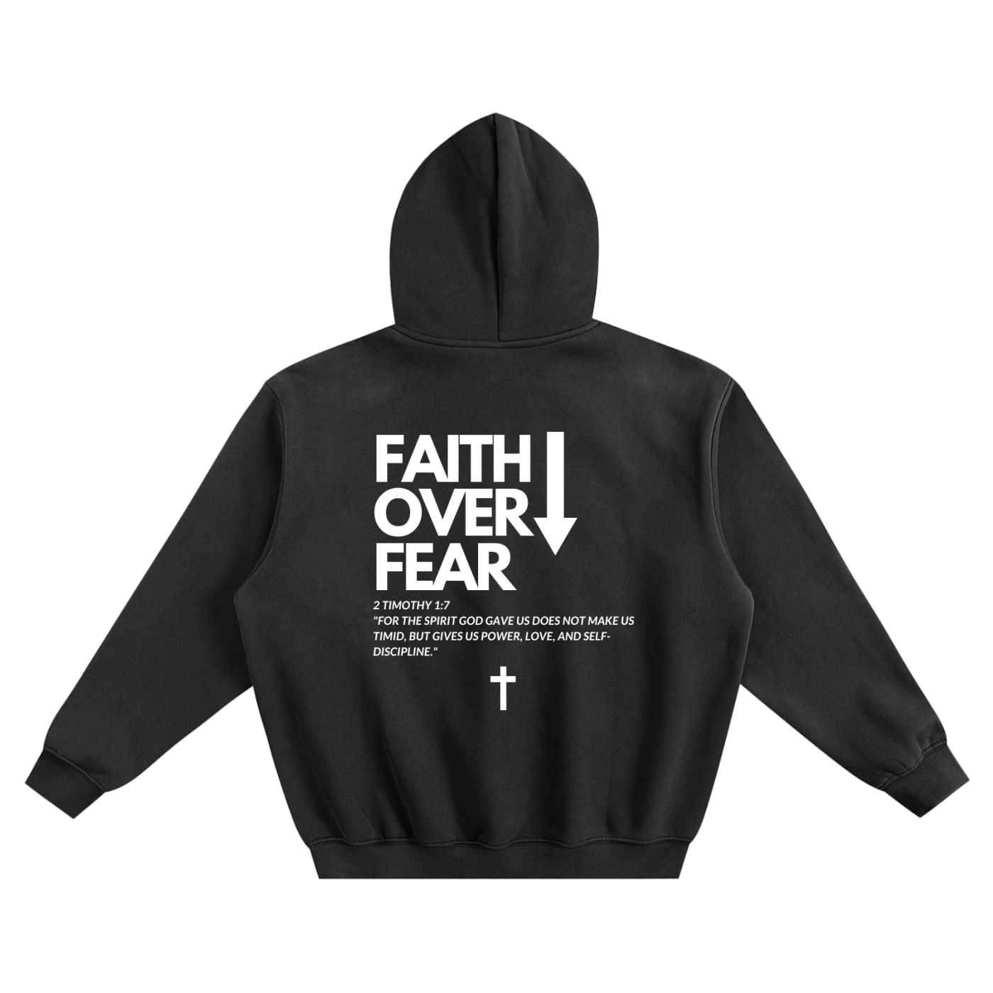 Faith over fear - unisex oversized hoodie
