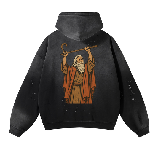 Split the seas - Oversized stressed summer night hoodie