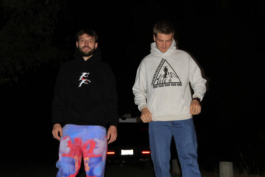 unchained - oversized fleece hoodie